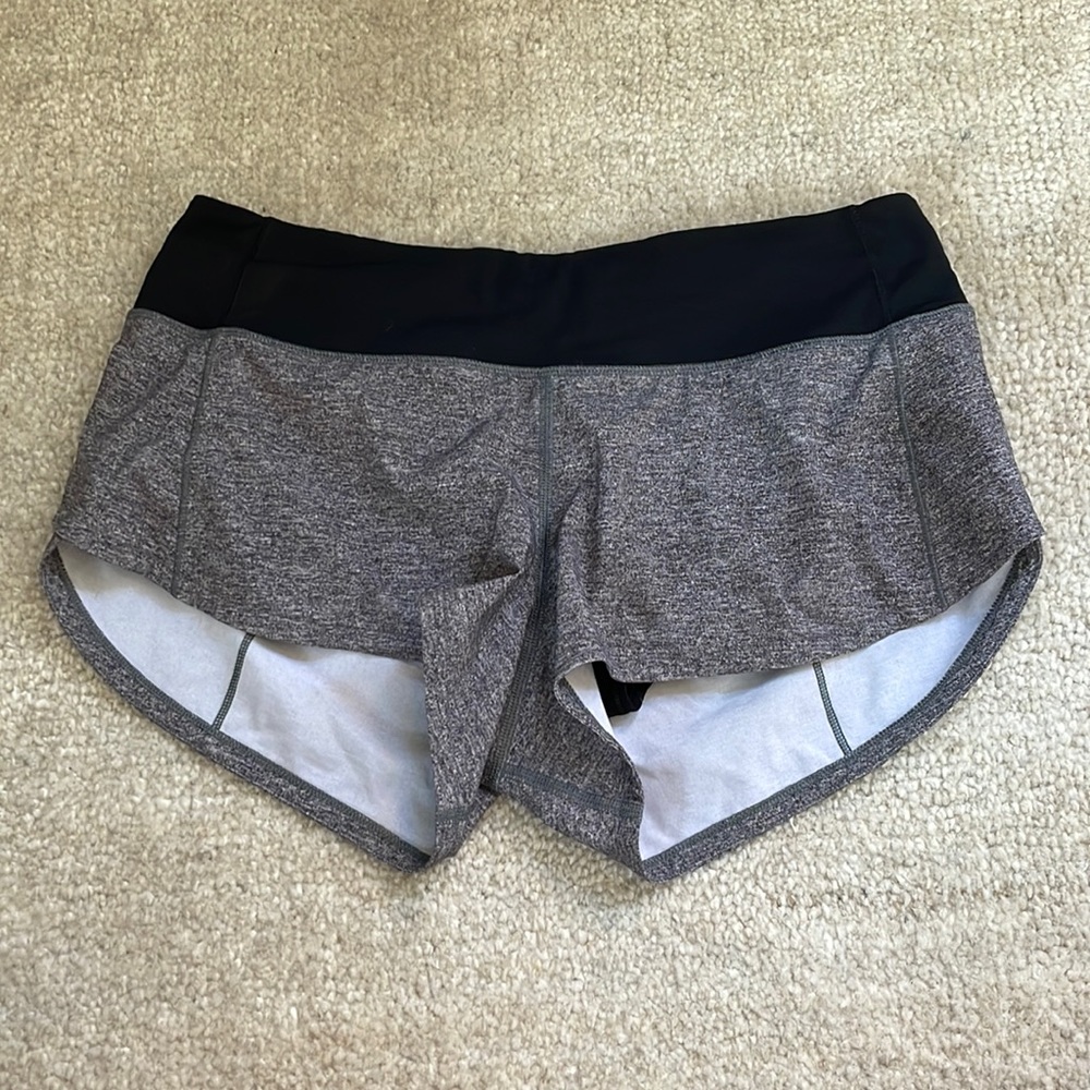 Lululemon Black and Grey Shorts